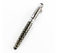 Gullor Lusso Jinhao 750 Penna stilografica con la Forma Reticolo Nero e Argento