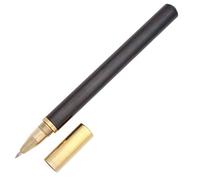 Gullor Penna a sfera in legno d'ottone artigianale, penna a inchiostro liquido firmata per penna regalo aziendale da ufficio, legno nero