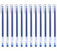 Gullor Penna a sfera sottile con inchiostro gel, inchiostro ad asciugatura rapida, punta fine, forniture per cancelleria per ufficio, scuola, inchiostro blu, 24 pezzi