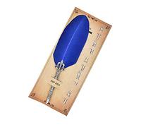 Gullor - Penna calligrafia con penna a penna e 5 pennini calligrafia, per principianti, bambini, calligrafia, penna a sfera, colore: blu