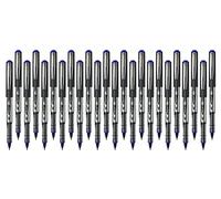 Gullor Vision Stick - Penne roller a punta fine, inchiostro liquido da 0,5 mm, ad asciugatura rapida, per scrivere, inchiostro blu, confezione da 24