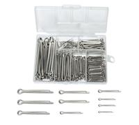 GullSkies Set di 260 splinte di splinte assortimento con scatola di assortimento 304 acciaio inox M1 M2 M2.5 M3 M4 M5 rondelle di sicurezza per auto, camper attrezzi da giardino