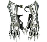 Gulvintilabcal Nazgul medievale Cavaliere Crusader Guanti Set Steel Armor Gauntlet Coppia Costume perfetto per gli uomini, adulti (standard), come da immagine