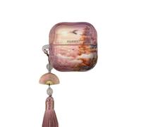 GULVQYF Custodia per auricolari per Huawei FreeClip 2 (2025), simpatica, divertente, creativa e artistica, design con pittura IMD Freeclip2, con portachiavi, per ragazze e ragazzi (A)