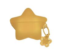 GULVQYF Custodia per auricolari per Huawei FreeClip 2 (2025), simpatica e creativa con design a stella 3D per Huawei Freeclip2 con portachiavi, per ragazze e ragazzi (giallo)