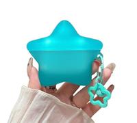 GULVQYF Custodia per auricolari per Huawei FreeClip 2 (2025), simpatica e creativa con design a stella 3D per Huawei Freeclip2 con portachiavi, per ragazze e ragazzi (blu)