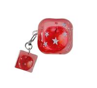 GULVQYF Custodia per auricolari per Huawei FreeClip 2 (2025), simpatica e creativa con motivo mela lucida, IMD Freeclip2, con portachiavi, per ragazze e ragazzi