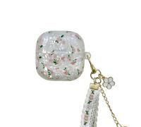 GULVQYF Custodia per auricolari per Huawei FreeClip 2 (versione 2025), simpatica e divertente design creativo con motivo floreale e stella, IMD Freeclip2, con portachiavi, per donne e ragazze (fiore)