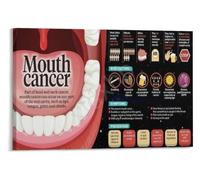 Gum and Cheek Health Poster Hygiene Classroom Graphic