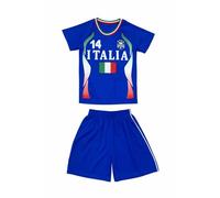 Gum & Berries Kit da Calcio per Ragazzi, Composto da Maglietta e Pantaloncini Estivi, Completo da Allenamento Unisex - Italia - 5-6 Anni