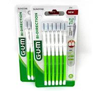 Gum Bi-Direction Scovolini interdentali, 0,7 mm cilindrici, Verdi