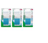 GUM BI-DIRECTION - Spazzole interdentali, 6 pezzi, azzurro, 0,9 mm, confezione da 3 (3 x 6 pezzi)