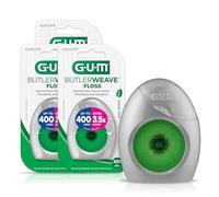 GUM ButlerWeave - Filo interdentale intrecciato, resistente ai tagli, aroma menta, 1 pezzo (confezione da 3)