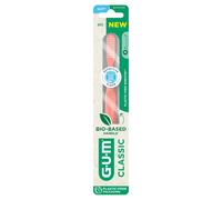 GUM Classic 411 - Spazzolino da denti morbido, confezione risparmio da 10 pezzi, colore: Rosso