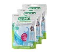 GUM Filo interdentale Easy Flosser con archetto – 3 x 30 pezzi