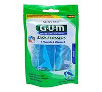 Gum Easy-Flossers - Filo interdentale con supporto, 30 pezzi