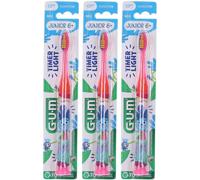 Gum® Light-Up Spazzolino Bambini Soft 3x1 pz Spazzolino da denti