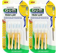 GUM - Scovolini interdentali Trav-Ler 1514 da 1,3 mm, set da 2