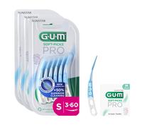 GUM SOFT-PICKS PRO Scovolini interdentali | design curvo per un facile accesso a