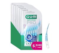 GUM SOFT-PICKS PRO Scovolini interdentali | design curvo per un facile accesso alle aree difficilmente raggiungibili | azione delicata per gengive sensibili | [S - 6x60]
