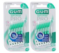 GUM Soft-Picks® PRO Scovolino Interdentale Setole Morbide Taglia L 2x1