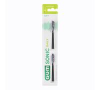 Gum GUM SONIC DAILY SPAZZOLINO BATTERIA REFILL BLACK 2 PEZZI