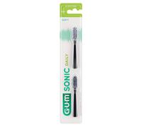 Gum Sonic Daily Ricariche Spazzolino Nero x2