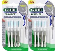 Gum, Trav-Ler 1618, set da 2, scovolini interdentali, 2,0 mm