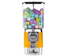Gumball Machine, distributore automatico di caramelle, macchina a gettoni per gomma da masticare con 200 palline vuote e 100 gettoni in acciaio inossidabile per bambini e negozi di giochi