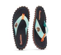 Gumbies Classic - infradito in materiali riciclati - suola robusta realizzata con pneumatici per auto riciclati, plantare ergonomico, Tricolore nero, 36 EU