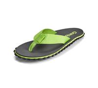 Gumbies Duckbills - Ciabatte da bagno con suola in gomma antiscivolo in pneumatici per auto riciclati, ponticello morbido in bottiglie in PET riciclate, plantare ergonomico, Grigio lime, 38 EU