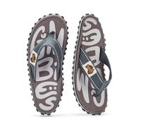 Gumbies Infradito Islander | Infradito classiche unisex in tela con suola in gomma riciclata e plantare in cotone, sagomate, leggere e comode per tutti i giorni, Grigio Urbano, 12 Women/11 Men