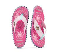 Gumbies Infradito Islander | Infradito classiche unisex in tela con suola in gomma riciclata e plantare in cotone, sagomate, leggere e comode per tutti i giorni, Ibisco Blush, 10 Women/9 Men