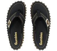 Gumbies Islander - Infradito unisex con punta in cotone super morbido e suola in gomma riciclata resistente, comfort garantito, Nero classico., 44 EU