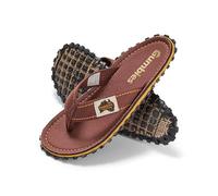 Gumbies Islander - Infradito unisex con punta in cotone super morbido e suola in gomma riciclata resistente, comfort garantito, Marrone classico, 42 1/3 EU