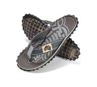 Gumbies Islander, infradito unisex, con puntale in cotone super morbido e suola in gomma riciclata resistente, comfort garantito, Grigio freddo., 46 EU