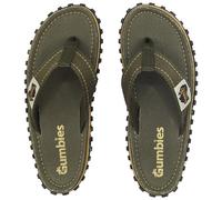 Gumbies Islander - Infradito unisex con punta in cotone super morbido e suola in gomma riciclata resistente, comfort garantito, Cachi classico, 39 EU