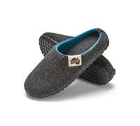 Gumbies Pantofole realizzate con materiali riciclati, suola antiscivolo e stabile, soletta rimovibile, mantiene il calore, adatto per interni ed esterni - Taglia 36-48, carbone turchese, 44 EU