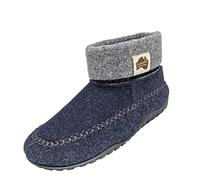 Gumbies Thredbo Boots | Pantofole da donna/uomo | estate/inverno | pantofole | pantofole in feltro | suola antiscivolo | bamboline | taglia 36-46, Navy Grey., 45 EU