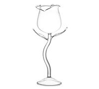 GUMEI 100ml Bicchiere da Vino a Forma di Rosa Bicchiere da Vino Fantasia Calice da Vino