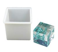 GUMEI 10cm / 4 "cubo Quadrato Super Grande Stampo in Silicone per Fusione di Resina epossidica creazione di Gioielli