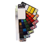 GUMEI 18/25/33/42 Set per Pittura a Tinta Unita Set per Pittura a pigmenti ad Acquerello Kit per pennelli Portatili Art for Artist Portable