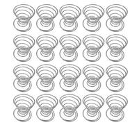 GUMEI 20 Pack Air Plant Stand Container Tillandsia Holder, Supporto in Filo di Acciaio Inossidabile