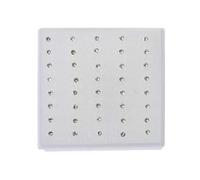 GUMEI 20 Paia di Orecchini ipoallergenici in plastica con Strass Finti Colorati