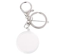 GUMEI Capsula Portamonete in Acrilico con Anello Pad per Portachiavi in Lega da 30 mm 27 mm