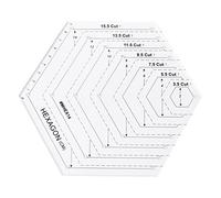 GUMEI Hexagon Quilting Ruler Patchwork Plastic Template Strumenti per Cucire Fai da Te Utili