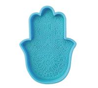 GUMEI Khamsah Hamsa Sottobicchiere in Resina epossidica Stampo in Silicone Stampo in Resina per Vassoio a Mano Fatima