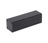 GUMEI Nuova Custodia in Alluminio per progetti elettronici estrusi Fai-da-Te Scatola di Giunzione Nera 80x25x25mm
