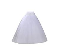 GUMEI Sottogonna a 4 Strati Mezza Gonna Stile Lungo Senza Cerchio Sottoveste Abito da Sposa da Sposa Foderato Donna Abiti da Festa Fodera da Gioco