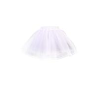 GUMEI Sottogonna Donna Bambina Doppio Strato Tinta Unita Corto Tulle Sottogonne Cinturino Elastico Una Linea Maglia Sottogonna Crinoline per Abito da Sposa